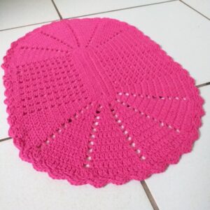 Tapete de Crochê Rosa