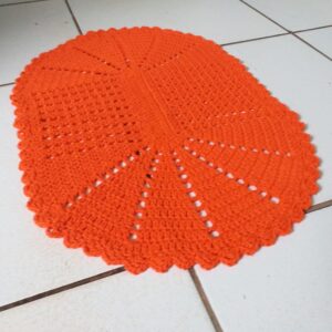 Tapete de Crochê Laranja